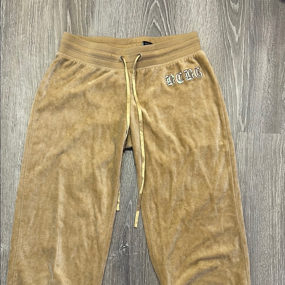 Vintage Tan Velour BCBG Joggers